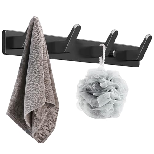 Mskmnkot Hakenregal, 4-hoch-Rost-Sof-Aluminium-Rack-Wandhalterung mit 4-hoch-Hochleistungs-Rost-Sicht, 14 Zoll Wand Veranstalter für das Eingangsbad Küche Haus Mskmnkot Hakenregal, 4-hoch-Rost-Sof-Aluminium-Rack-Wandhalterung mit 4-hoch-Hochleistungs-Rost-Sicht, 14 Zoll Wand Veranstalter für das Eingangsbad Küche Haus von Mskmnkot