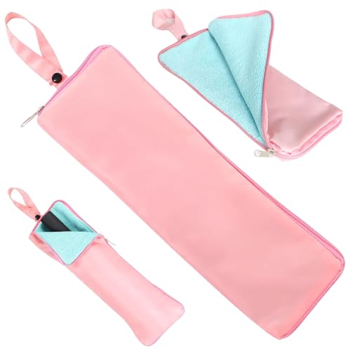 Mskmnkot Nasse Regenschirmbeutel 15 x 5 Zoll wasserdichtes Regenschirmbeutel mit absorbierender Auskleidung und Hängeschleife Reißverschluss Tragbarer Koffer für Regentage, Reisetasche, Reisetasche von Mskmnkot