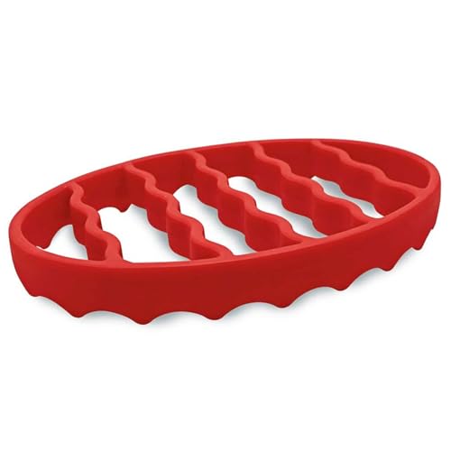 Mskmnkot Silikon-Bräter, 7 x 8 x 1 ovaler Bräter, lebensmittelecht, hitzebeständig, spülmaschinen- und mikrowellengeeignet, für Schongarer, Schnellkochtopf, Backofen und mehr, Rot Mskmnkot Silikon-Bräter, 7 x 8 x 1 ovaler Bräter, lebensmittelecht, hitzebeständig, spülmaschinen- und mikrowellengeeignet, für Schongarer, Schnellkochtopf, Backofen und mehr, Rot von Mskmnkot