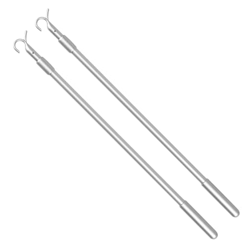 Mskmnkot Vorhang Pull-Stange, 2pcs Vorhangzug Zauberstab, 13-24 verstellbare Metallstange für Fenstertöne, einfacher Haken für Jalousien und Kleidung hängen, Zauberstab Mskmnkot Vorhang Pull-Stange, 2pcs Vorhangzug Zauberstab, 13-24 verstellbare Metallstange für Fenstertöne, einfacher Haken für Jalousien und Kleidung hängen, Zauberstab von Mskmnkot