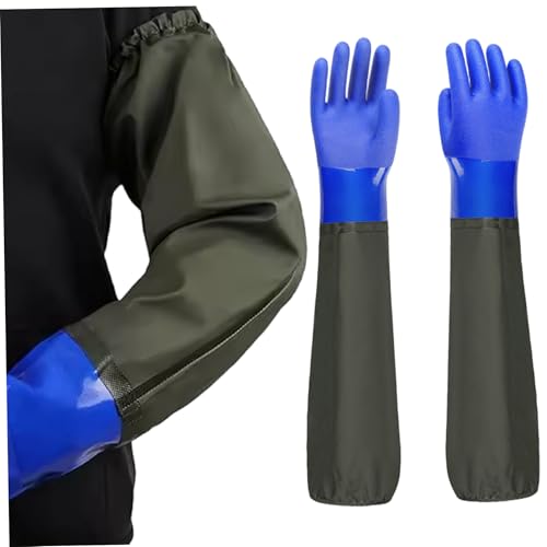Mskmnkot Wasserdichte Arbeitshandschuhe, 28 -Zoll -langen Handschuhe mit Gummiband für Teichreinigung, Gartenarbeit wasserdicht Mskmnkot Wasserdichte Arbeitshandschuhe, 28 -Zoll -langen Handschuhe mit Gummiband für Teichreinigung, Gartenarbeit wasserdicht von Mskmnkot