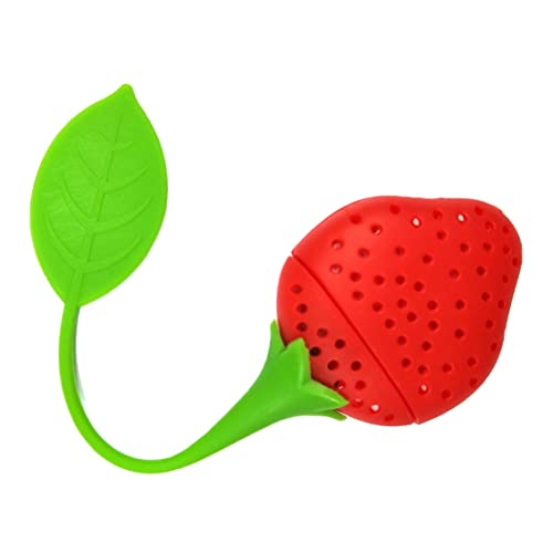 Tee Infuser Silikon Tee Infuser Mini -Erdbeer -Silikonsieb undichtes Werkzeug für lose Blatt Tee Infuser Silikon Tee Infuser Mini -Erdbeer -Silikonsieb undichtes Werkzeug für lose Blatt von Mskmnkot