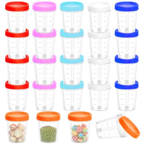 Mssushi 24 Stück Kleine Plastikdosen mit Deckel & Datumsaufkleber, 120ml Wiederverwendbare Kleine Dosen Deli Behälter, Eimer Klein Mit Deckel & Datumsaufkleber für Spülmaschinenfest Mssushi 24 Stück Kleine Plastikdosen mit Deckel & Datumsaufkleber, 120ml Wiederverwendbare Kleine Dosen Deli Behälter, Eimer Klein Mit Deckel & Datumsaufkleber für Spülmaschinenfest von Mssushi