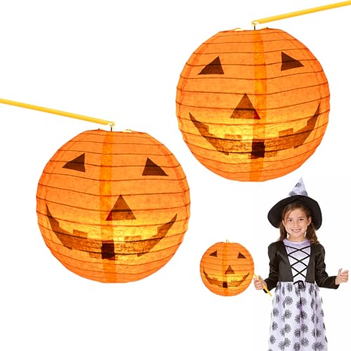 Halloween Laterne,Halloween Papier Laternen,Halloween Lantern Aufhängen,Halloween Faltbare Papierlaternen,für Sankt Martin Party,Halloween Party Dekoration(A) von Mstnoixgc
