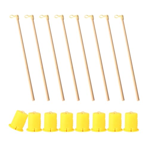 Mstnoixgc 8Pcs Mini LED Laternenlichter und 8Pcs Laternenstab aus Holz, 2025 neues Modell LED Deko Licht warmes Gelb, Laternenstab Kinder, für St Martin Laterne, Kürbislaterne, Halloween Mstnoixgc 8Pcs Mini LED Laternenlichter und 8Pcs Laternenstab aus Holz, 2025 neues Modell LED Deko Licht warmes Gelb, Laternenstab Kinder, für St Martin Laterne, Kürbislaterne, Halloween von Mstnoixgc