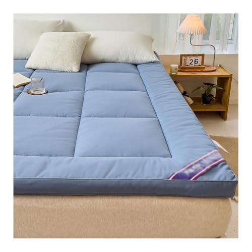 Mswborml Aufrollbare Japanische Futon Matratze, Universal Bodenmatratze Faltbar Japanische Tatami Matte, Atmungsaktiv Gastematratze Klappmatratze, Dicke Schlafmatten für Camping,B,200X220CM/79x86in von Mswborml