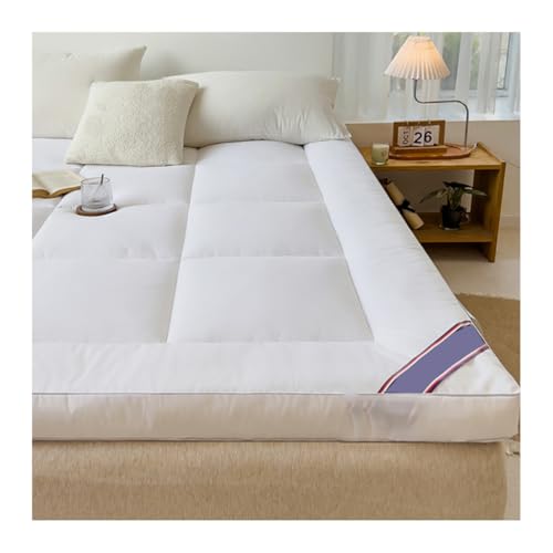 Mswborml Aufrollbare Japanische Futon Matratze, Universal Bodenmatratze Faltbar Japanische Tatami Matte, Atmungsaktiv Gastematratze Klappmatratze, Dicke Schlafmatten für Camping,C,200X220CM/79x86in von Mswborml