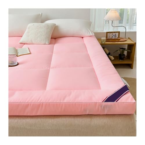 Mswborml Aufrollbare Japanische Futon Matratze, Universal Bodenmatratze Faltbar Japanische Tatami Matte, Atmungsaktiv Gastematratze Klappmatratze, Dicke Schlafmatten für Camping,D,200X220CM/79x86in von Mswborml