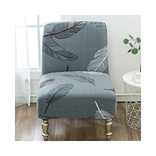 Mswborml Bedruckte Sesselbezug Ohne Armlehnen Stretch Armlose, Abnehmbar Bezug für Cocktailsessel Ohne Armlehnen, Stretch Stuhlhussen Bürostuhl Ohne Armlehnen, Universal Sessel-Überwürfe,D,1PCS von Mswborml