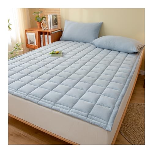Mswborml Gesteppt Matratzen Futon Topper mit Gummiband, Weich Japanische Bodenmatratze Dicke Futon Matratze, Faltbar Japanische Futon Matratze Tragbar Japanische Tatami-Rollmatte,F,120x200cm/47x79in von Mswborml