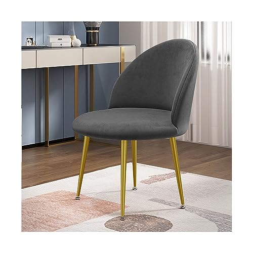 Mswborml Samt Stuhl Schonbezug mit Runder Rückenlehne, Antirutsch Esszimmerstuhl Bezug Abnehmbar, Weich Stuhlbezug Stretch Ohne Armlehne, Waschbar Stretchbezug Sessel für Küche, Esszimmer,F,2PCS von Mswborml