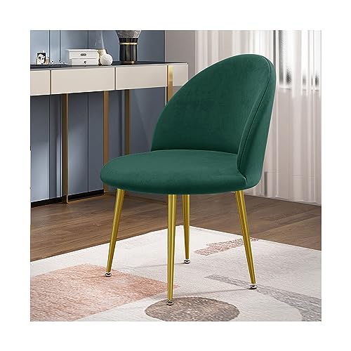 Mswborml Samt Stuhl Schonbezug mit Runder Rückenlehne, Antirutsch Esszimmerstuhl Bezug Abnehmbar, Weich Stuhlbezug Stretch Ohne Armlehne, Waschbar Stretchbezug Sessel für Küche, Esszimmer,Q,2PCS von Mswborml