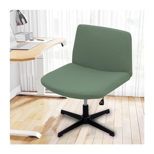 Mswborml Twill Bezug für Bürostuhl Sitzfläche Bezüge für Armlose Stühle Im 6er/4er/2er Set Superweicher, Breiter Sitz-Büro-Schreibtisch-Stuhlbezug für Drehbare Computer-Aufgaben,Grün,1PC von Mswborml