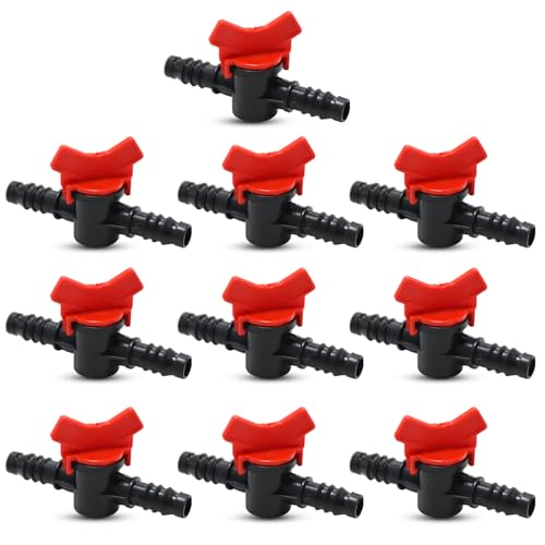 Mtanlo 10 Stück Bewässerungsventil, Bewässerung, Pfeifenventil, Schalter, Bewässerungsschalter, Tropfrohr, für 16 mm Schlauch, für die Bewässerung von Gartenrasen Mtanlo 10 Stück Bewässerungsventil, Bewässerung, Pfeifenventil, Schalter, Bewässerungsschalter, Tropfrohr, für 16 mm Schlauch, für die Bewässerung von Gartenrasen von Mtanlo