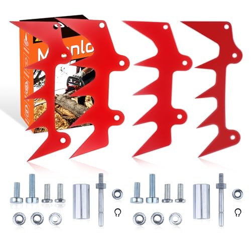 Mtanlo Dual Felling Dog Bumper Spikes Kettenfänger-Set für 024 026 MS240 MS260 029 039 034 036 038 MS290 MS390 MS310 MS311 MS391 MS271 MS291 Kettensäge pulverbeschichtet erforderlich fikation von Mtanlo