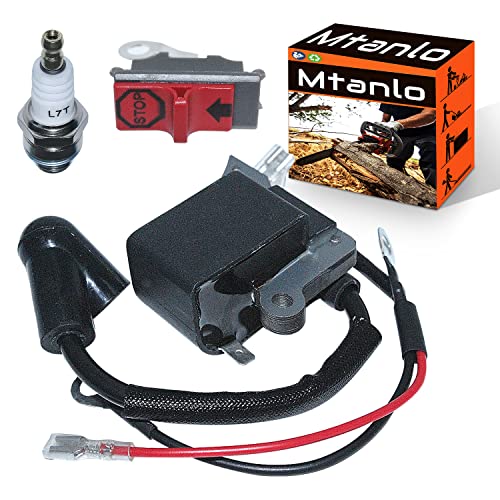 Mtanlo Ersatzzündspule für Husqvarna 36 41 136 137 141 142 JONSERED CS2234 2234S 2238 2238S McCulloch CS340 CS380 530039239 545063901 545 06 39-01 530 03 92-39 530039143 575803501 von Mtanlo