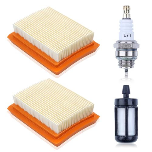 Mtanlo Luftfilter für Stihl FS120 FS200 FS250 FS300 FS350 FS400 FS450, ersetzt 4134 141 0300, Luftfilter-Set mit BPMR7A Zündkerze, Benzinfilter Mtanlo Luftfilter für Stihl FS120 FS200 FS250 FS300 FS350 FS400 FS450, ersetzt 4134 141 0300, Luftfilter-Set mit BPMR7A Zündkerze, Benzinfilter von Mtanlo