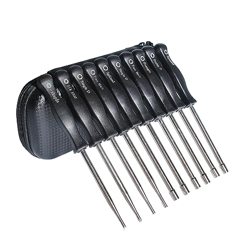 Mtanlo Vergaser Schraubendreher Set für Husqvarna Stihl Poulan Homelite Weed Eater MTD Ryobi Common 2 Cycle Trimmer Kettensäge, Schraubendreher Vergaser-Einstellwerkzeug mit Tragetasche von Mtanlo