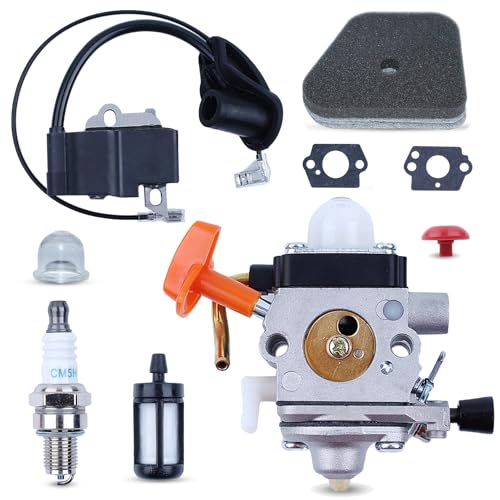 Mtanlo Vergaser-Zündspulen-Kit für Stihl FS87 FS87R FS90 FS90K FS90R FC90 FC95 FS100 FS100R FC100 FS100RX FS110 FC110 KM90 KM100 SP90 Trimmer Mtanlo Vergaser-Zündspulen-Kit für Stihl FS87 FS87R FS90 FS90K FS90R FC90 FC95 FS100 FS100R FC100 FS100RX FS110 FC110 KM90 KM100 SP90 Trimmer von Mtanlo