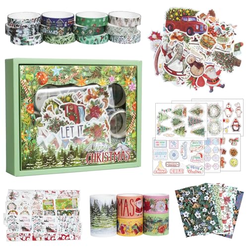 17 Roll Weihnachts Washi Tape Set Weihnachtliches ästhetisches Scrapbook Papier Washi Aufkleber Dekorative Abdeckbänder Scrapbooking Material Paper Etiketten Aufkleber Journaling Zubehör für DIY Craft 17 Roll Weihnachts Washi Tape Set Weihnachtliches ästhetisches Scrapbook Papier Washi Aufkleber Dekorative Abdeckbänder Scrapbooking Material Paper Etiketten Aufkleber Journaling Zubehör für DIY Craft von Mtbricey