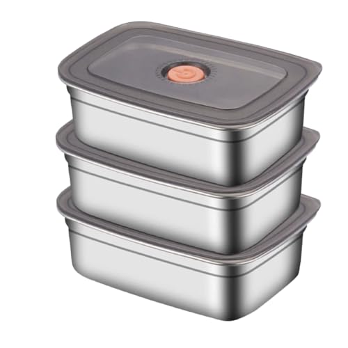 3 Stück Edelstahl Lebensmittelbehälter mit Hohe Qualität Deckel 1200 ml Lunchbox Snack Aufbewahrungsbox Stapelbare Mahlzeitenzubereitungsboxen Tragbare Lebensmittelbox Leckdosen Bento Box für Home 3 Stück Edelstahl Lebensmittelbehälter mit Hohe Qualität Deckel 1200 ml Lunchbox Snack Aufbewahrungsbox Stapelbare Mahlzeitenzubereitungsboxen Tragbare Lebensmittelbox Leckdosen Bento Box für Home von Mtbricey