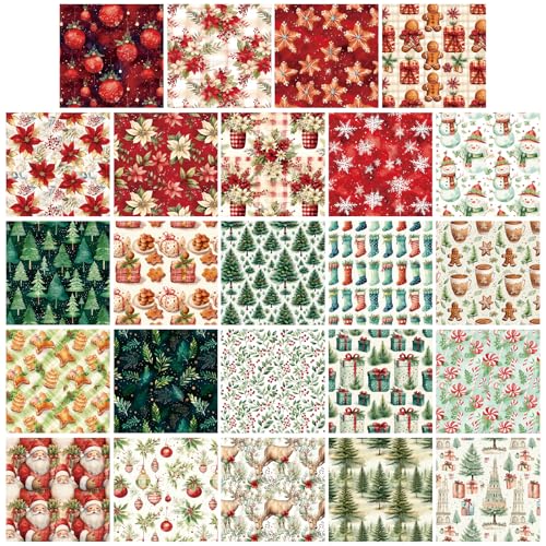 48 Blatt Weihnachts Scrapbooking Papier 24 Motive Weihnachtsmotiv Dekorpapier Bastelpapier Block mit Muster 6 "X 6" Decoupage Papier Vintage Dekorativ Motivpapier für DIY Kartenherstellung Basteln 48 Blatt Weihnachts Scrapbooking Papier 24 Motive Weihnachtsmotiv Dekorpapier Bastelpapier Block mit Muster 6 "X 6" Decoupage Papier Vintage Dekorativ Motivpapier für DIY Kartenherstellung Basteln von Mtbricey