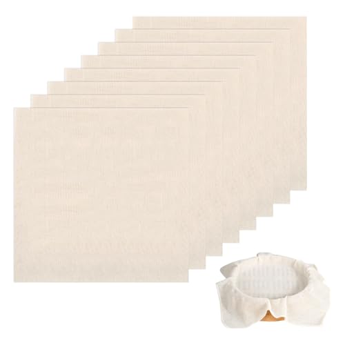 8 Pcs Käsetuch 50x50cm Passiertuch Musselin Tücher zum Kochen Käse Tücher für Anstrengung Quadrate Käsetuch Wiederverwendbar Waschbar Baumwolle Filtertuch zum Filtern Saftmilch Joghurtkäse Tee Kaffee 8 Pcs Käsetuch 50x50cm Passiertuch Musselin Tücher zum Kochen Käse Tücher für Anstrengung Quadrate Käsetuch Wiederverwendbar Waschbar Baumwolle Filtertuch zum Filtern Saftmilch Joghurtkäse Tee Kaffee von Mtbricey