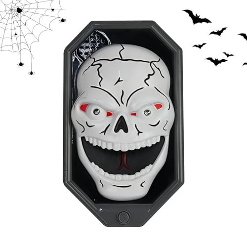 Halloween Dekoration Gruselige Halloween Vampir Türklingel Dekoration mit gruseligen Geräuschen Türglocken Eyeball Animierte Leuchtende Augapfel Türklingel Verzierung für Spukhaus Party Requisiten von Mtbricey