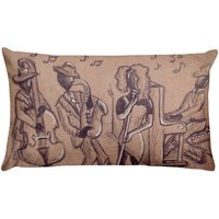 Jazz Roots - Kunst Von Maya Barnes Rechteckiges Dekokissen von MtiArts