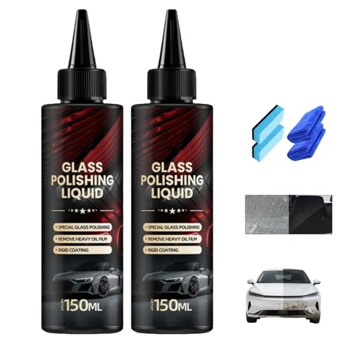 D1 Glass Polishing Liquid,Car Glass Polishing Compound Kit,Anti Fog Hydrophobic Coating Spray,autoglas polierflüssigkeitsextrakt,Oil Film Remover,Removes Swirls,Scratches,Wiper Marks & Oil Film-A D1 Glass Polishing Liquid,Car Glass Polishing Compound Kit,Anti Fog Hydrophobic Coating Spray,autoglas polierflüssigkeitsextrakt,Oil Film Remover,Removes Swirls,Scratches,Wiper Marks & Oil Film-A von Mtjbfv
