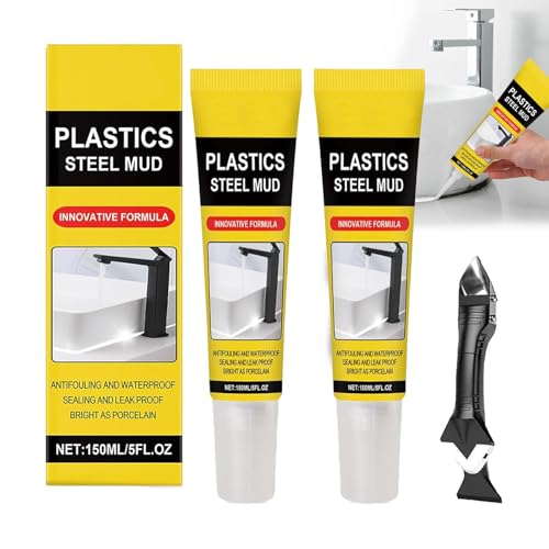 Multifunktionale Wasserdichte Weiße Dichtungsmasse Mit Schaber,Multifunctional Waterproof White,wasserfeste Weiße Dichtungsmasse,Stärker Haftende Dichtungsmasse for Küche Und Bad,Fenster Und Wc (2PCS) Multifunktionale Wasserdichte Weiße Dichtungsmasse Mit Schaber,Multifunctional Waterproof White,wasserfeste Weiße Dichtungsmasse,Stärker Haftende Dichtungsmasse for Küche Und Bad,Fenster Und Wc (2PCS) von Mtjbfv