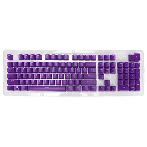 MTLAVISHE 106 Tastenschlüsselkaps für mechanische Tastatur Zwei Farbeinspritzung undurchlässige Schlüsselkaps mit OEM -Höhe für ein komfortables Tipperlebnis, das für die meisten (Weiße Zahl) von Mtlavishness