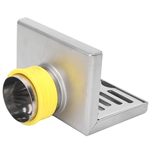 MTLAVISHE Eckboden Drain Premium Edelstahl ideal für Badezimmer Küchenbalkon mit feinem Drahtzeichnungsvorgang und 50 Rohrinstallation von Mtlavishness