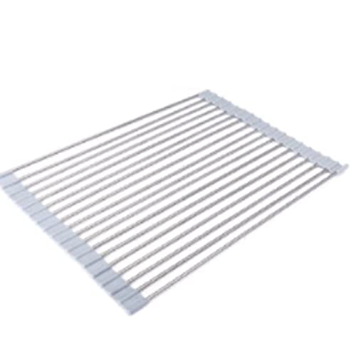 MTLAVISHISH -FALTBLICHER DOMINTLICHE SEACK -WACK -RAKE MIT SILICONE Abdeckung Raumsparende Trocknungsregal für Küchengeschirrwarenentwässerung ideal für Küchenspülen oder von Mtlavishness