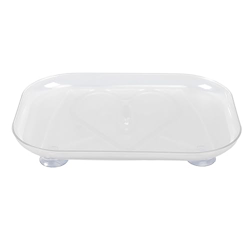 MTLAVISHISH -TRANSPARENT ACRYLIC ANTRAGENTABLE 360 -Grad -Rotatable -Plattentable maximiert den Platz und einfach für den Küchenkühlschrank 26x35 cm von Mtlavishness