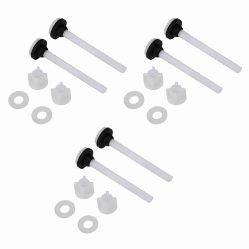 MTLAVISHISH -Toilettenschraube Set 100% aus Premiummaterial für die Toilette Reparatur 3 Paar zwei Stück mit ca. 100 mm Schraublänge und 10 -mm -Schraubenstabdicke von Mtlavishness