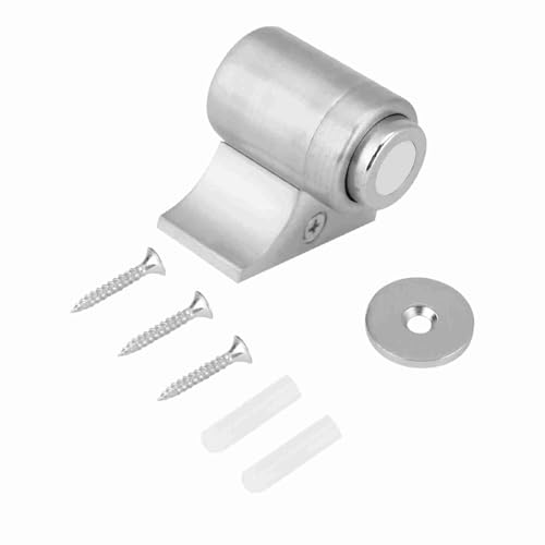 MTLAVISHISH -Zink -Legierung magnetischer Türstopper mit größerem Saug und Basis für den Haushaltsgebrauch aus Zinklegierungsmaterialien mit Wärme und niedriger (Brushed Steel) von Mtlavishness