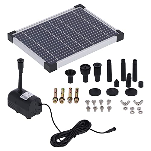 MTLAVISHY 17V 10W Solar mit hoher Effizienz -Solarmodule und Neuer bürstener Pumpe für Poolfontänen Rockery Fountains Fischzirkulation ca. 34x26x2 5 cm Solarpanel MTLAVISHY 17V 10W Solar mit hoher Effizienz -Solarmodule und Neuer bürstener Pumpe für Poolfontänen Rockery Fountains Fischzirkulation ca. 34x26x2 5 cm Solarpanel von Mtlavishness