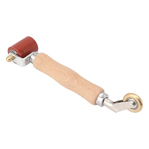 MTLAVISHY 40 mm Silikon Nahtrolle Verwenden Sie Messingrad Holz Griff Tapete Flat Naht Roller Hochtemperatur 280 Grad Celsius für PVC -TPO -Schweißen Grün ideal für (Rot) von Mtlavishness