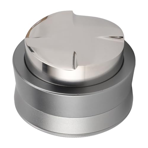 MTLAVISHY Grey Edelstahl 51 -mm -Kaffeeverteiler mit adaptivem Design und sichtbarer Kennzeichen für ausgewogene Kaffeegeschmack in täglichen und Kaffeewettbewerben (Grau) von Mtlavishness