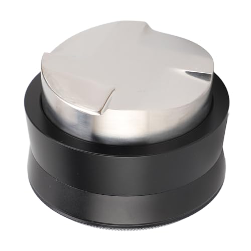 MTLAVISHY Grey Edelstahl 51 -mm -Kaffeeverteiler mit adaptivem Design und sichtbarer Kennzeichen für ausgewogene Kaffeegeschmack in täglichen und Kaffeewettbewerben (Schwarz) von Mtlavishness