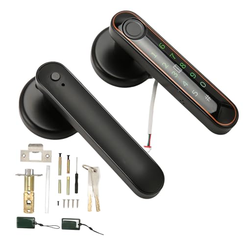 MTLavish Smart Entry -Sperre mit 5 Entsperrmethoden Support App Fingerabdruck IC -Kartenkennwort Key Key intelligente elektronische Sperre mit Handle ideal für die Apartment Passt von Mtlavishness