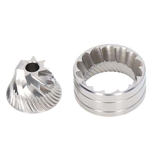 Mtlavis hness Kaffeemühle Scheiben schleifen 420 Edelstahl Kaffeebohnen Schleif scheibe Kit Fünf-Sterne-Cone Nicht Wärme adding Leistung Ideal für Kaffee liebhaber zu Hause oder (Seven Star Cone) von Mtlavishness