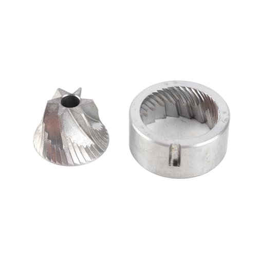 Mtlavis hness Kaffeemühle Scheiben schleifen 420 Edelstahl Kaffeebohnen Schleif scheibe Kit Fünf-Sterne-Cone Nicht Wärme adding Leistung Ideal für Kaffee liebhaber zu Hause oder (Six Star Cone) von Mtlavishness