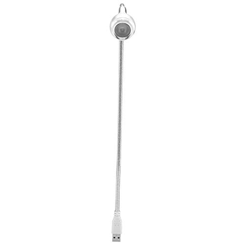 Mtlavish 1W Flexibler Nacken tragbares USB -LED -Licht Premium LED NO Flicker nicht strahlend freundlich zu Augen für Nachtlesen geeignet zu studieren im Home School Büro Silber (Weiße Beleuchtung) von Mtlavishness