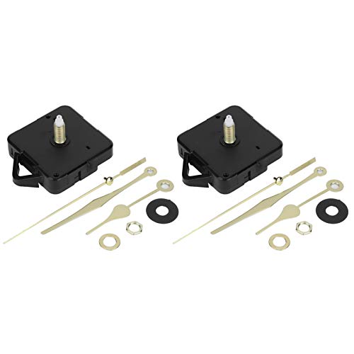 Mtlavish 2 Set Quartz Taktbewegungszeiger Kit Mechanismus -Ausstattung für DIY -Uhr Reparatur hoher Qualität und geeignet für gekreuzte Stichplättchen Rahmenfreie Wanduhr und DIY Mtlavish 2 Set Quartz Taktbewegungszeiger Kit Mechanismus -Ausstattung für DIY -Uhr Reparatur hoher Qualität und geeignet für gekreuzte Stichplättchen Rahmenfreie Wanduhr und DIY von Mtlavishness