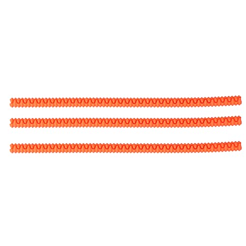 Mtlavish 3pcs Silikonofenschelfscheibe verkleinerte Ofen -Rack -Beschützerin für Mikrowellenofenorange aus hochwertigem Silikon und stabilen für jeden Ofengrill mit Länge geeignet (Orange) von Mtlavishness