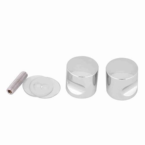 Mtlavish Aluminiumlegierung plattiert Pull Griff hochwertige glänzende und dauerhafte für Heimbad -Duschtür oder Glasbürotür mit passender Schraube und Plastik für 4 bis 4 (Aluminum Alloy*3) von Mtlavishness