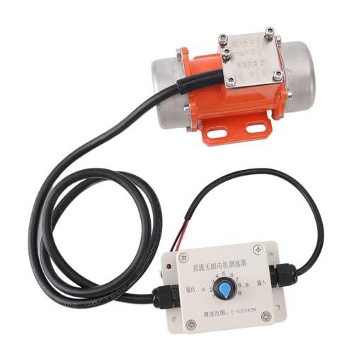 Mtlavish -Beton -Vibration Motor Premium Aluminium legiert bürstenloser Entwurfsgeschwindigkeit für Bergbaumetallurgie Kohlekraftkonstruktion Casting Food und mehr DC 24 V 50W IP65 (50W) von Mtlavishness