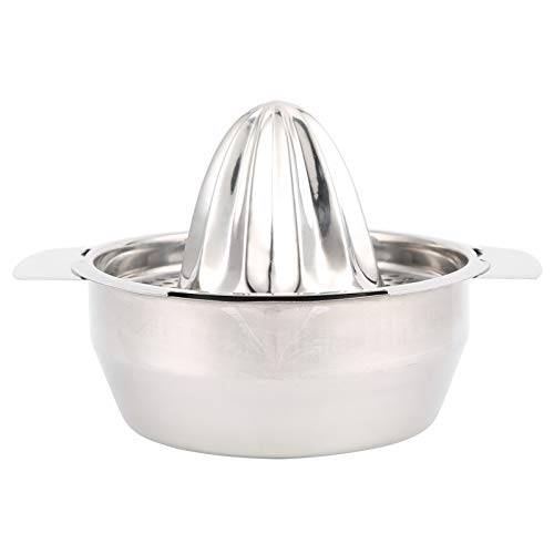 Mtlavish Edelstahl Handbuch Handpresse Extraktor Effektive Zellstofffiltration ideal zum Drücken von orange Zitronen Grapefruit Kiwi Frucht ca. 185 g Silber 17 x 11 cm von Mtlavishness